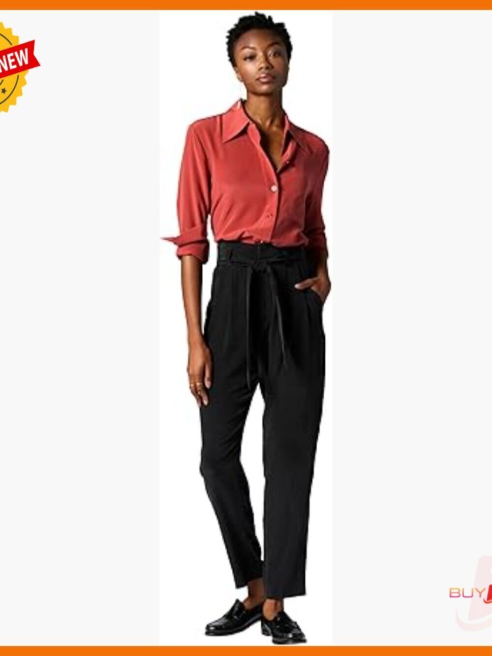 Silk Long Sleeve Button Down Shirt with Oversized Collar and Cuffs